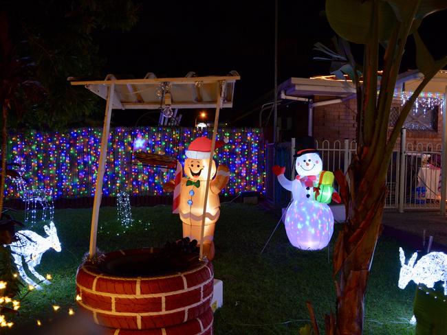 Christmas lights in Grosvenor Place in West Mackay. Picture: Rae Wilson
