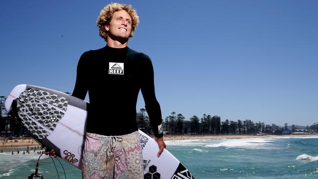 Kai Otton ahead of the Australian Open of Surfing in Manly in 2016.