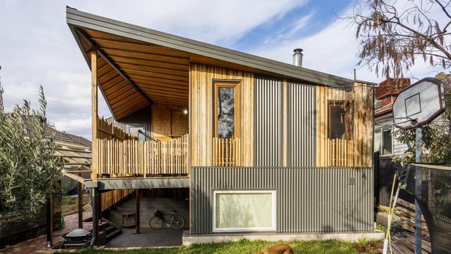 Even dirt dug out to accommodate a lower level was reused in the creation of The Tree House in Coburg by Adapt Architecture.