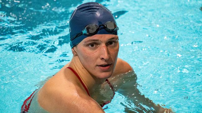 Transgender US swimmer Lia Thomas’s career is in limbo. Picture: Joseph Prezioso / AFP