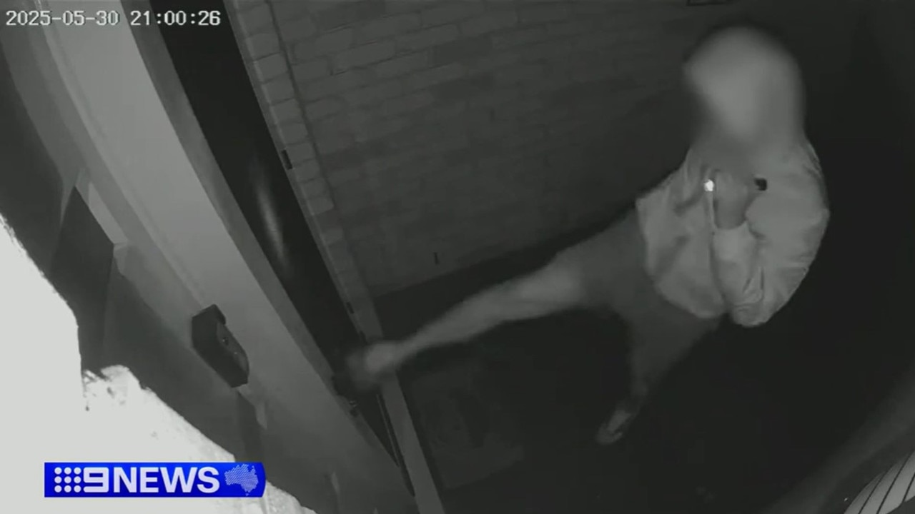 The teens have also been accused by residents of kicking in doors and asking for the residents’ car keys. Picture: 9News