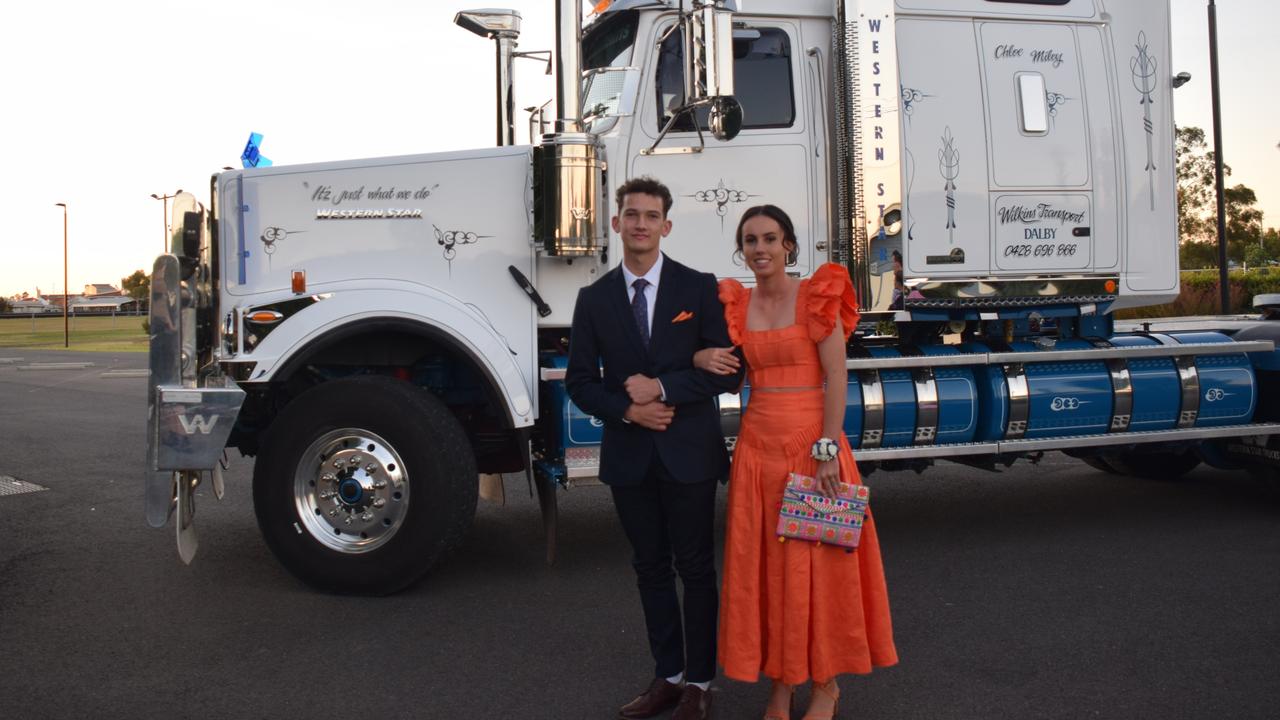 Abby Wilkins and Jacob Utz stunned out on the red carpet at Our Lady of Southern Cross College's formal for 2023. Picture: Emily Devon
