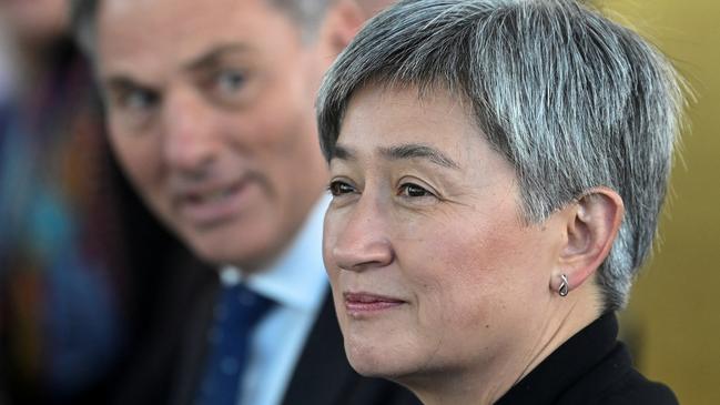 Foreign Minister Penny Wong and Defence Minister Richard Marles. Picture: Toby Melville - WPA Pool/Getty Images