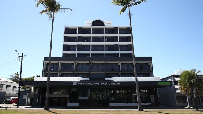 The Sunshine Tower Hotel on Sheridan Street, where the body of Brisbane man Anthony Brady, 52, was found. PICTURE: BRENDAN RADKE