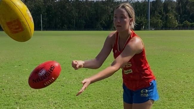 Local cross-code star Isabella Lyons has been named in the Gold Coast Suns AFLW U18s squad for 2025