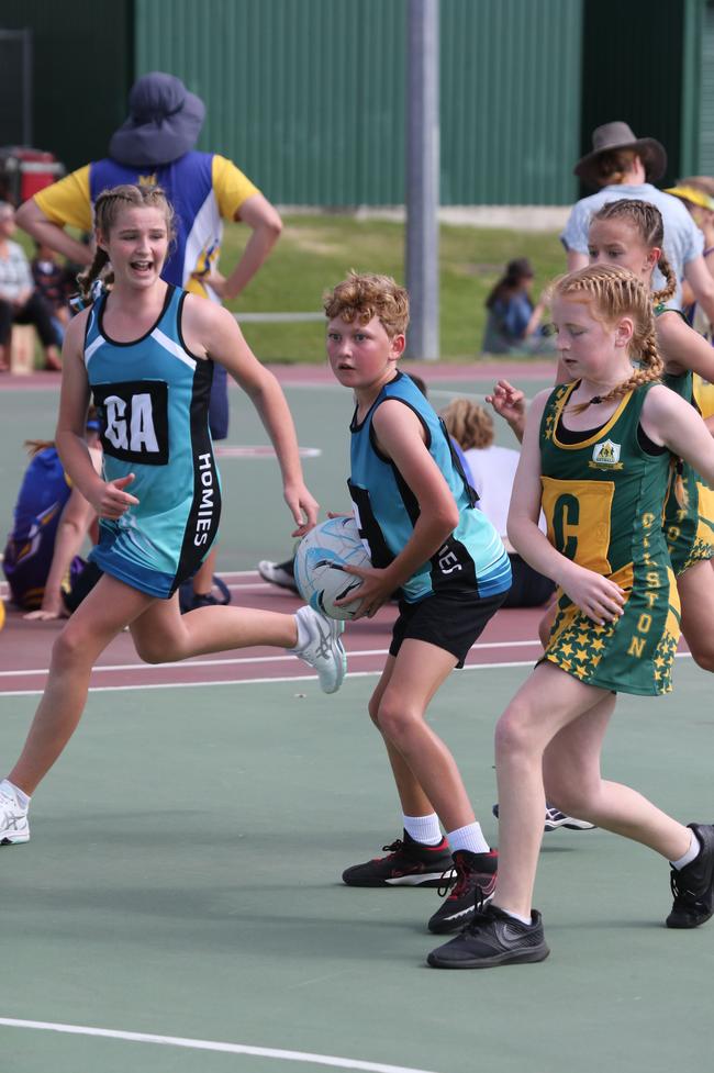 The Netball Qld Primary Schools Cup grand finals are being held at the Hinterland District Netball Association at Mudgeeraba. Picture: Mike Batterham.
