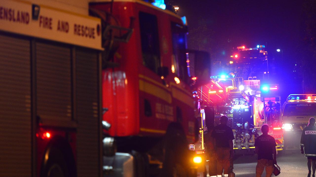 Fire engulfs second level of Noosa home