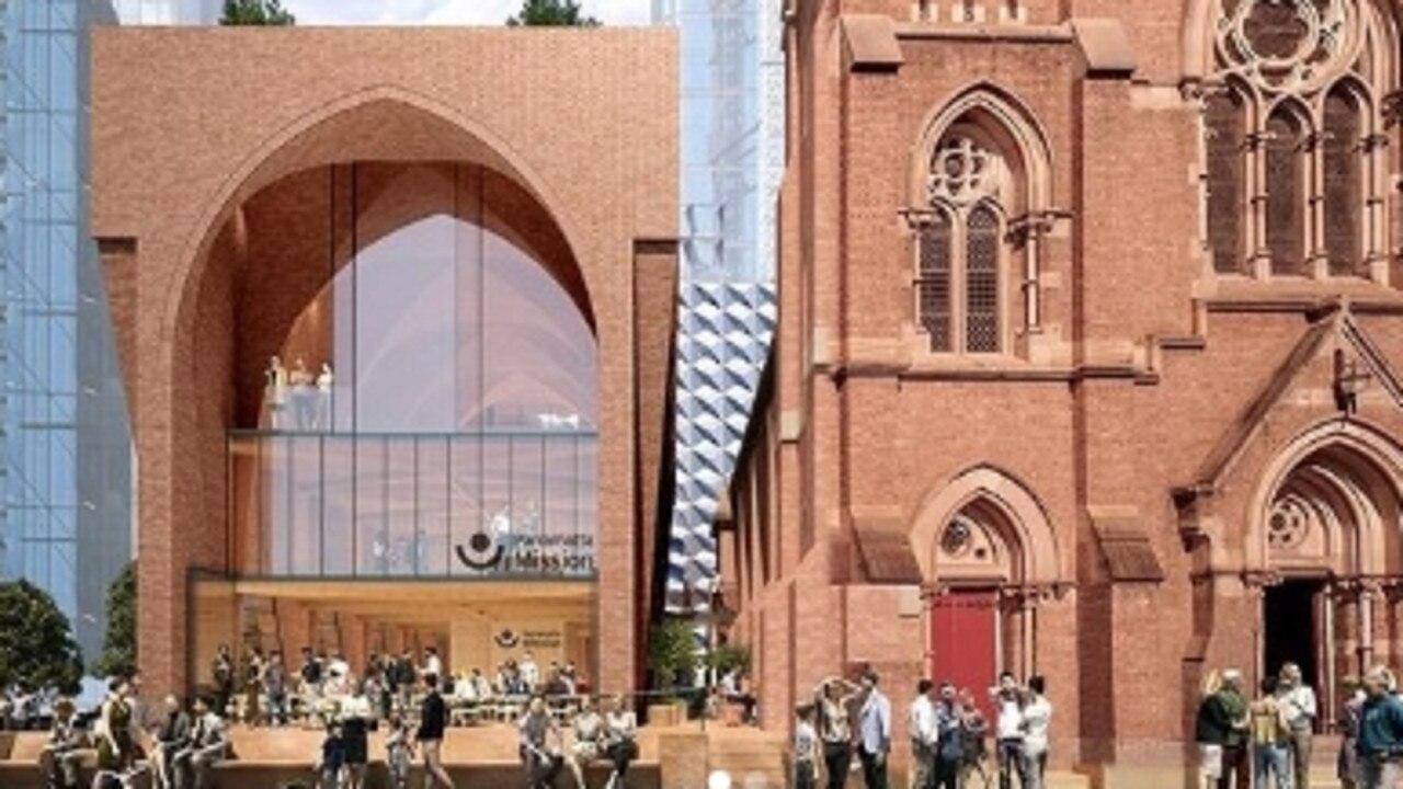 Smart Design Studio's submission for the Parramatta Mission building, The Gathering Place at Macquarie St. It did not win.