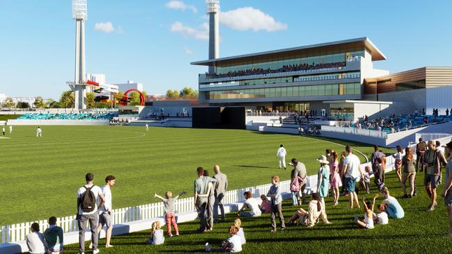 An artist's impression of the redeveloped WACA Ground in Perth. Picture: Supplied