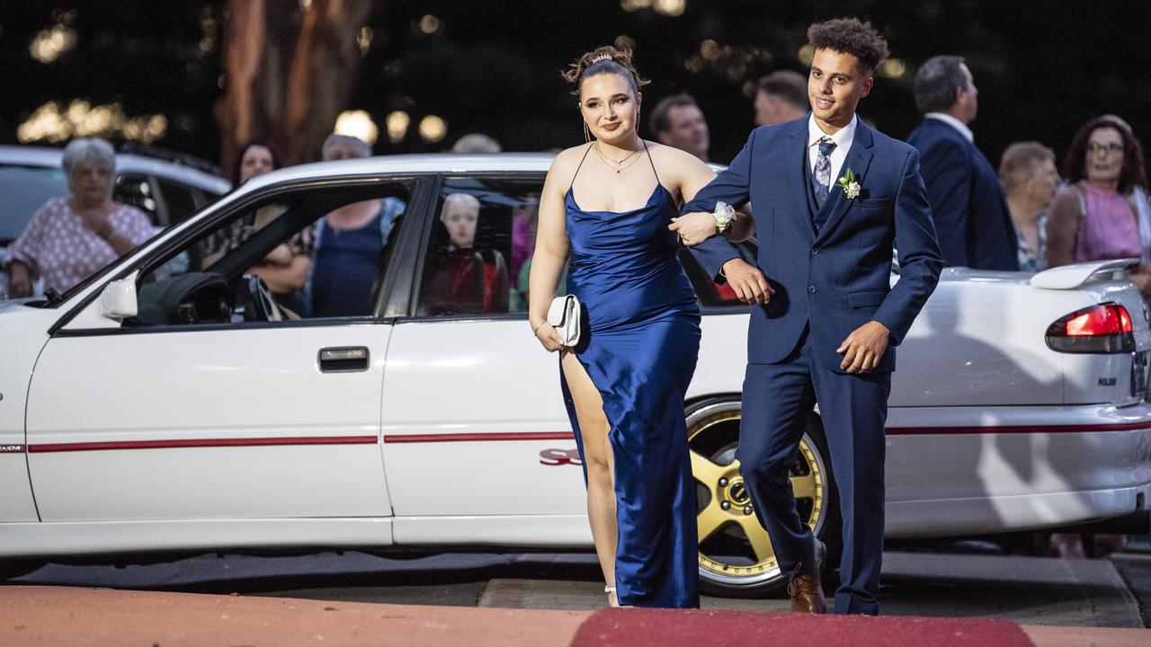 Mitchell Kiakpe and partner Nedelle Richter at St Mary's College formal at Picnic Point, Friday, March 24, 2023. Picture: Kevin Farmer