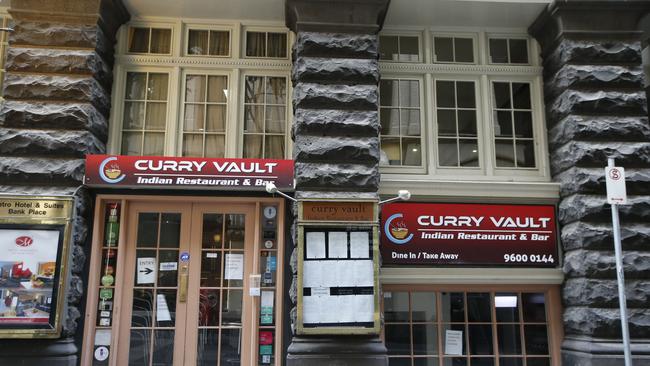 Curry Vault Indian Restaurant and Bar at 18-20 Bank Place is a Tier 1 exposure site between 6:30pm and 9:30pm on Friday, 7 May. Picture: David Caird