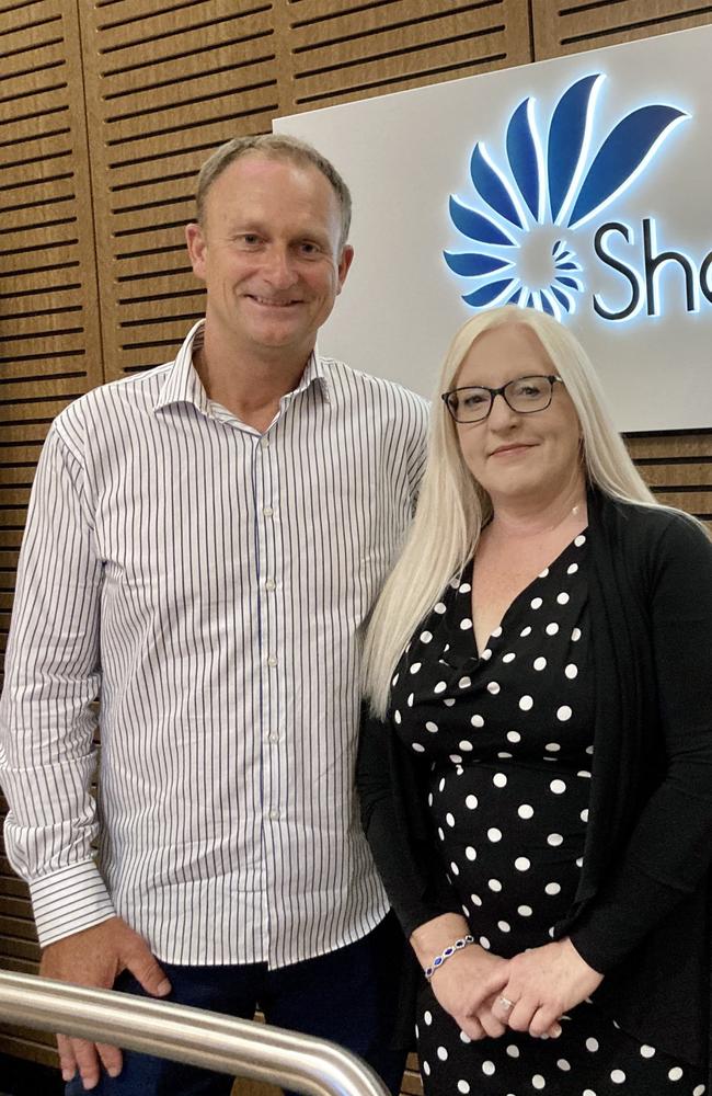 Shellharbour mayor Chris Homer with deputy mayor Kellie Marsh. Picture: Dylan Arvela