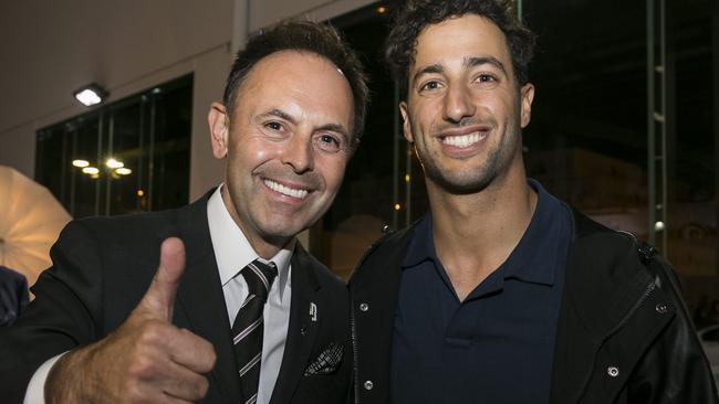 Srecko Lorbek and race car driver Daniel Ricciardo.