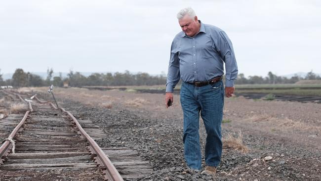 Millmerran Rail Group spokesman Wes Judd (right) is hopeful Labor will honour its election promise to review the Inland Rail route.