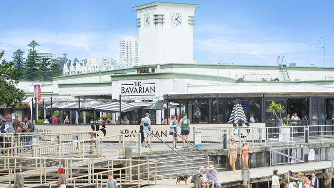 Manly Wharf already has a number of popular entries and bars including The Bavarian. Picture: CBRE