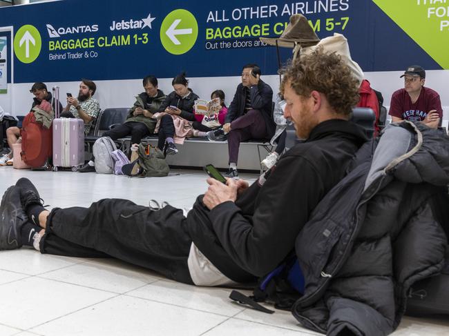 Brisbane Domestic Airport during IT outage, Friday, July 19, 2024 - Picture: Richard Walker