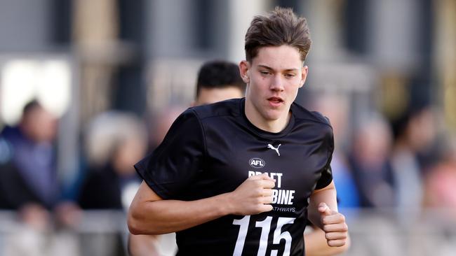 Connor O'Sullivan is expected to go inside the top 10 in the AFL draft. Photo by Dylan Burns/AFL Photos via Getty Images