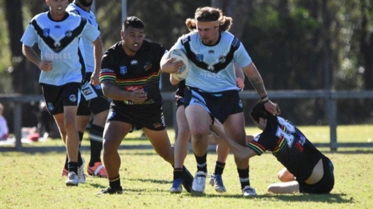 Backrower Reagan Scheuermann in action for the Seahorses. Picture: supplied