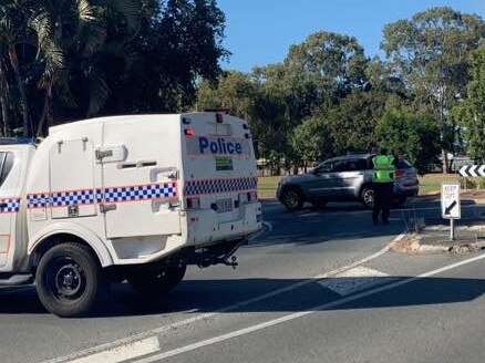 Car strikes pedestrian near Mackay school