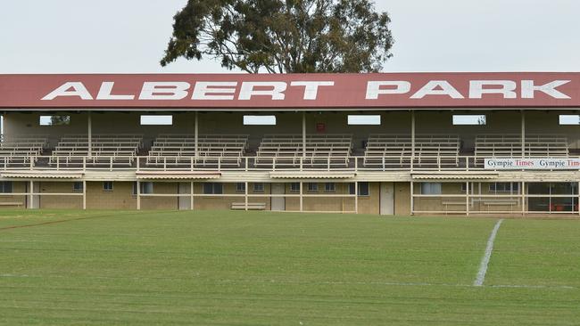 Albert Park sports ground in Gympie would usually have touch, Hammers and the occasional Devils match but it will be empty as well for the time being. Photo: Renee Albrecht