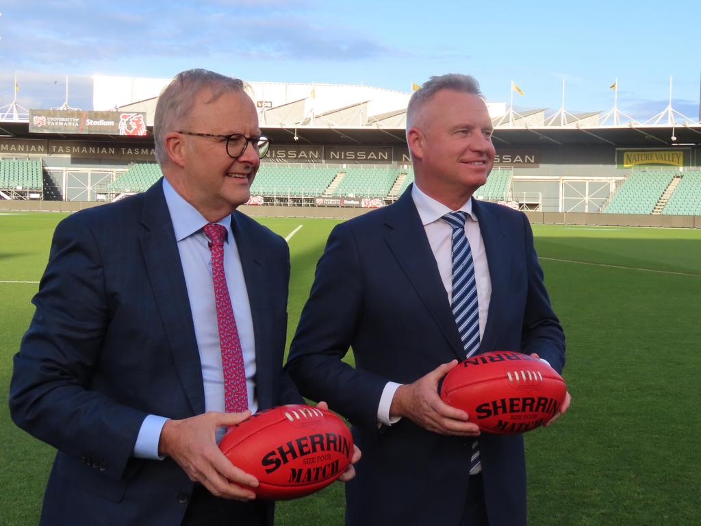 Prime Minister Anthony Albanese on Launceston’s UTas stadium upgrades ...