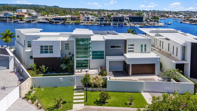 A six-bedroom, six-bathroom home at 13 Mooloolah Island in Minyama has sold for a record price for the island.