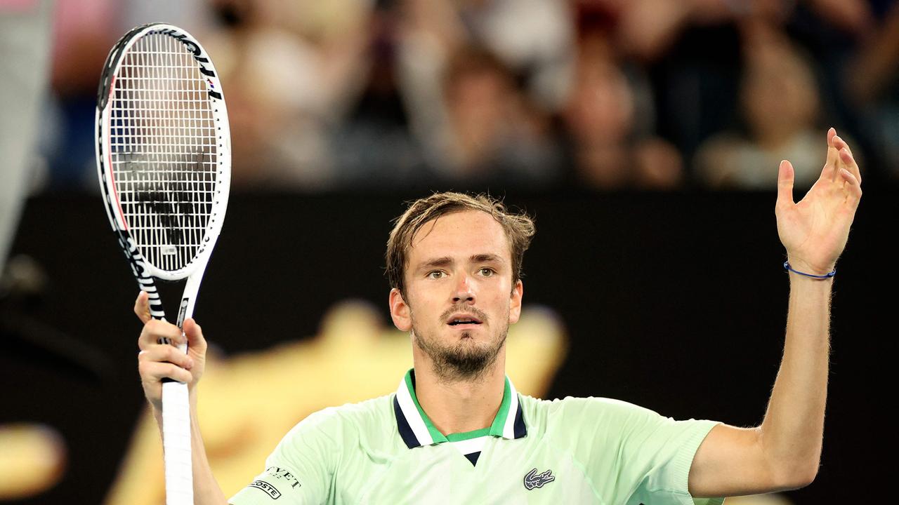 Daniil Medvedev celebrates winning the men's singles — but there will be plenty of fallout. Picture: AFP