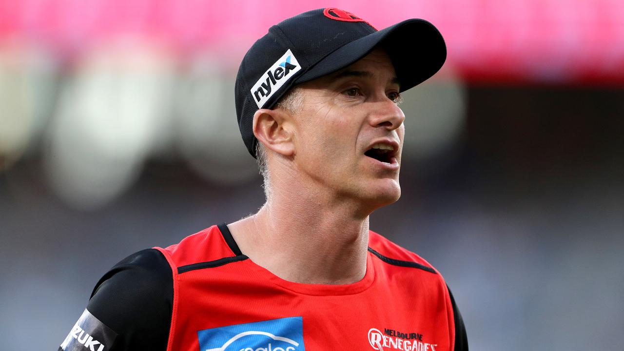 Michael Klinger has stood down as Melbourne Renegades coach.