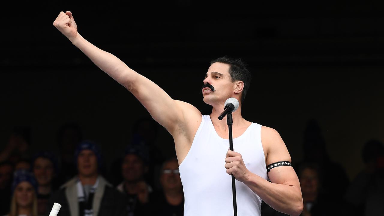 Nick Riewoldt As Freddie Mercury At Big Freeze On Queen S Birthday Collingwood V Melbourne Herald Sun