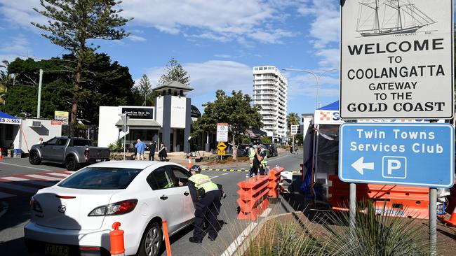 The border bubble between the Tweed and southern Gold Coast has been reinstated. Picture: Matt Roberts