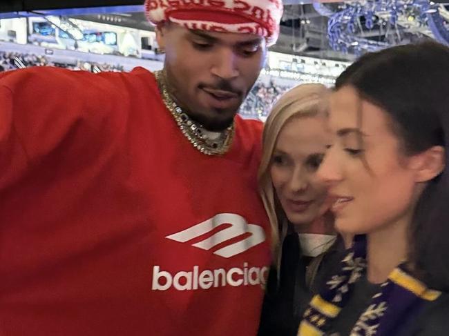 Bianca Censori's sister has been seen hanging out with Chris Brown. Picture: Instagram