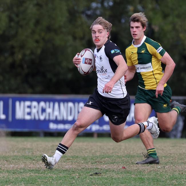 Will Nason. Souths Magpies vs. Wests, Colts One Club Rugby, Annerley. Picture: Liam Kidston