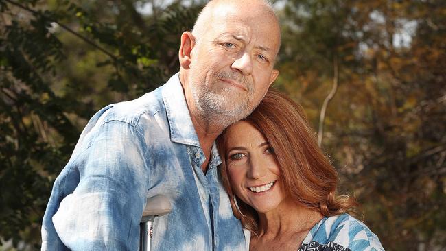 Robin Bailey and Sean Pickwell speak out on his terminal cancer diagnosis. Picture: Annette Dew