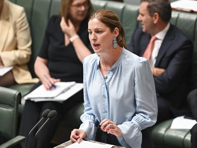 CANBERRA, AUSTRALIA, NewsWire Photos. MARCH 25, 2024: Minister for Housing, Minister for Homelessness Julie Collins in Canberra. Picture: NCA NewsWire / Martin Ollman