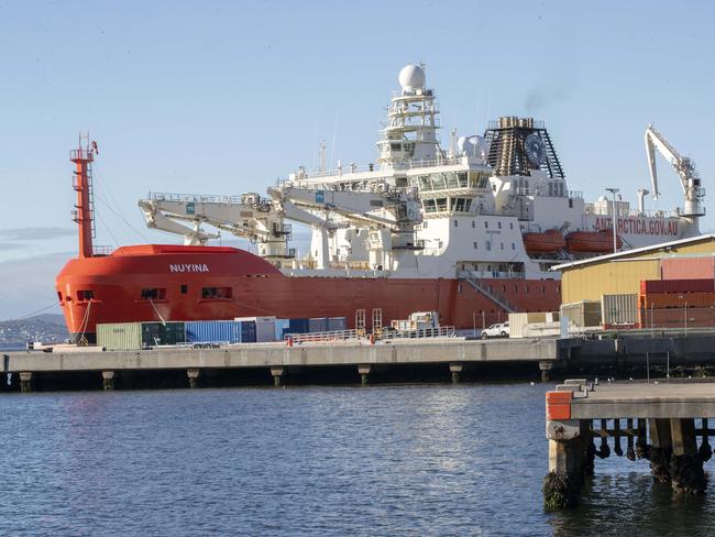 Nuyina at Hobart. Picture: Chris Kidd