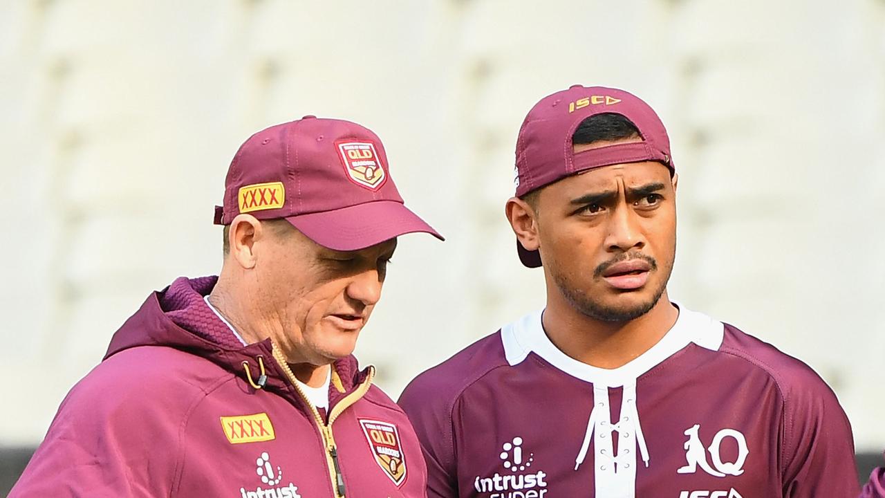 New Broncos coach Kevin Walters (left) is a huge fan of Anthony Milford and handed him his Queensland Origin debut. Picture: Getty Images