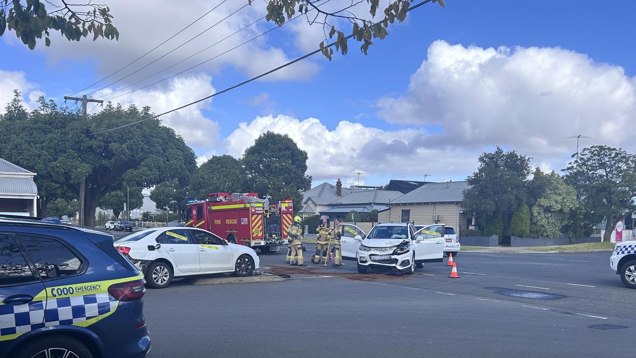 Two-vehicle crash at the corner of Yarra and Foster streets in South ...