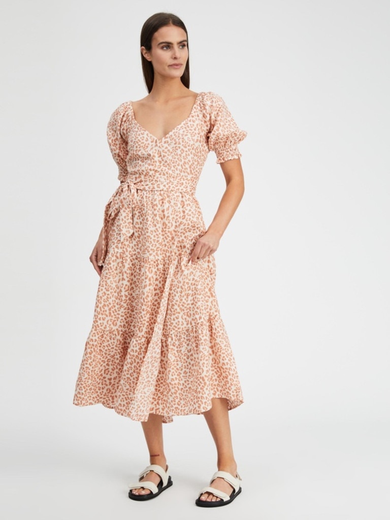 Kivari Jelena Linen Midi Dress