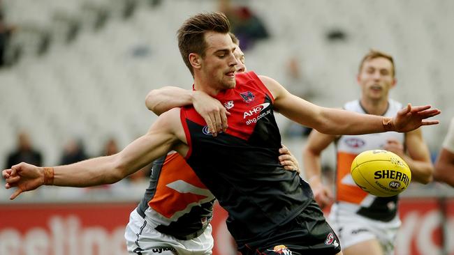 Dom Tyson could win Melbourne’s Best and Fairest in his first season at the club. Picture: Colleen Petch