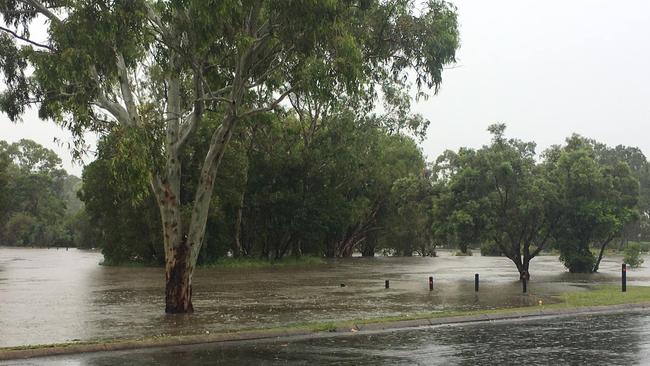 Parts of Bundaberg South have been flooded over.