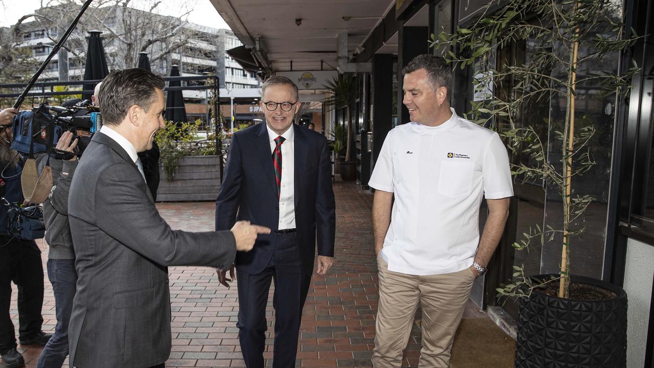 Pharmacy Guild president Trent Twomey (right) says the lobby group has suspended its campaign. Picture: NCA NewsWire / Gary Ramage