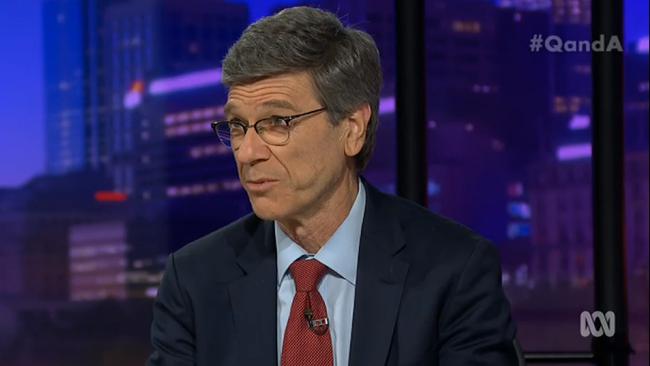 Jeffrey Sachs appeared on Q&amp;A on Monday night to be fawned over by most of the panel.