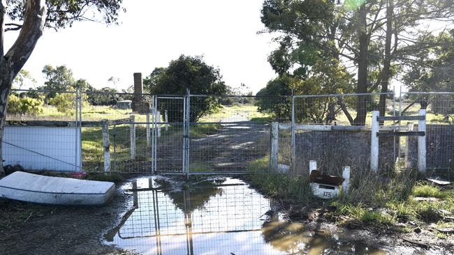 This parcel of land in Clyde North is being fought over in the dispute. Picture: Andrew Henshaw