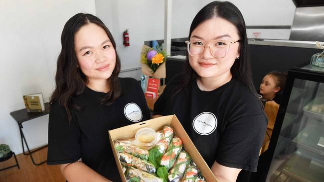 Hien and Hoai Phan opened a takeaway food store at Nambour after their Vietnomnom business outgrew its food van truck. Picture: Patrick Woods.