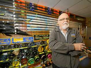 SAD DAY: Bruce Alvey from Alvey Reels has announced the business will close. Picture: Inga Williams