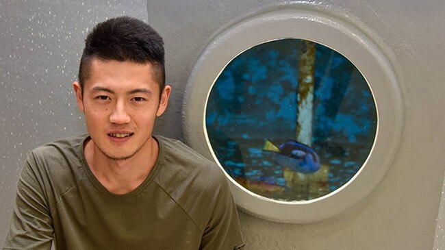 Tomoki Mishina is an international student from Japan in the Bechelor of Marine Science and Management. Photo: Kylie Cork