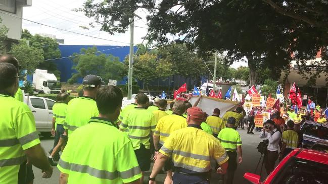 XXXX workers strike at the Brisbane brewery