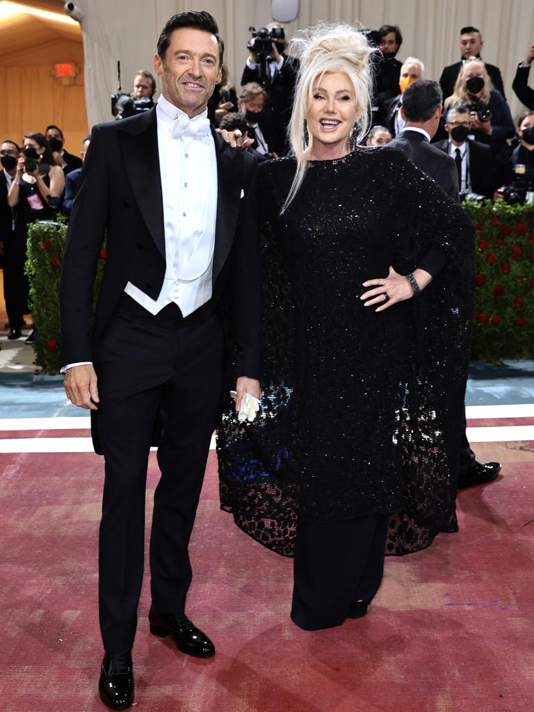 Hugh Jackman and Deborra-lee Furness attend The 2022 Met Gala. (Photo by Jamie McCarthy/Getty Images)