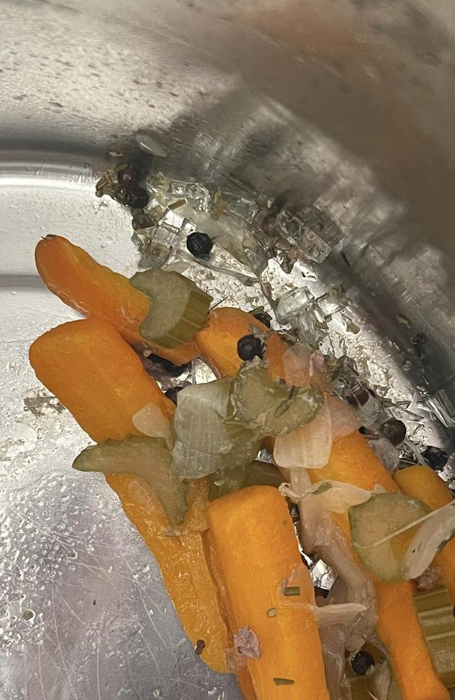 There was glass on her food. Picture: Facebook/Kmart Mums NZ