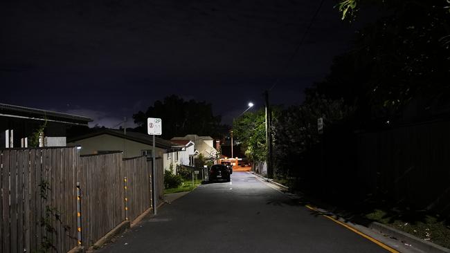 Meredith Ln (aka Rape Alley) in Ipswich near Ipswich Hospital. Photo: Lucas Salvatori